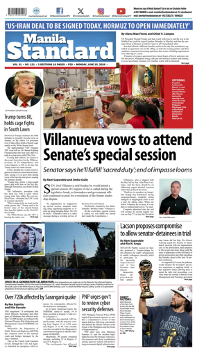Cover of Manila Standard