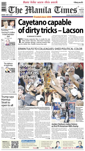 Cover of The Manila Times