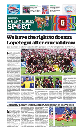 Cover of Gulf Times Sport