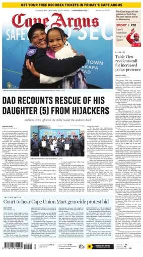Cover of Cape Argus (PM Edition)