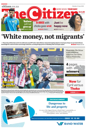 Cover of The Citizen (KZN)
