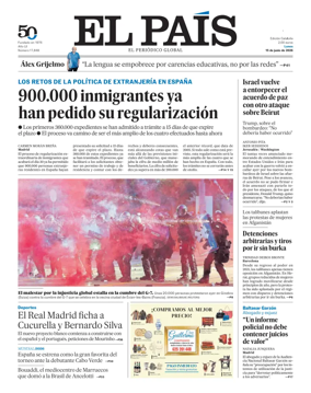 Cover of EL PAIS Catalunya
