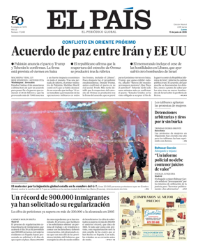 Cover of El Pais Madrid
