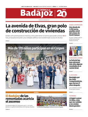 Cover of La Cronica de Badajoz BE