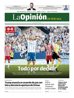 Cover of La Opinion de Malaga