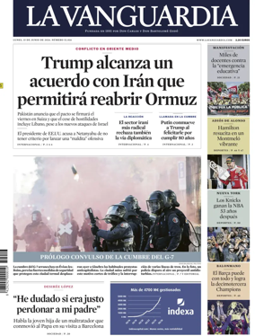 Cover of La Vanguardia (1st Edition)