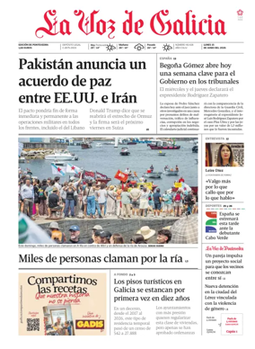 Cover of La Voz de Galicia (Arousa)