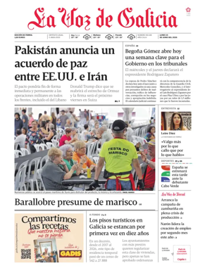 Cover of La Voz de Galicia (Ferrol)