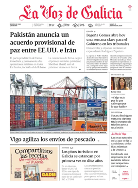 Cover of La Voz de Galicia (Vigo)