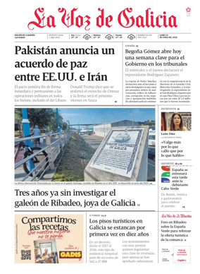 Cover of La Voz de Galicia (Viveiro)
