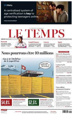 Cover of Le Temps