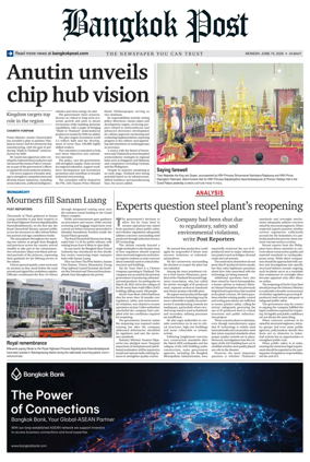Cover of Bangkok Post