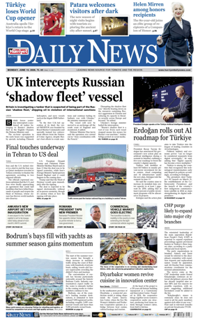 Cover of Hurriyet Daily News & Economic Review