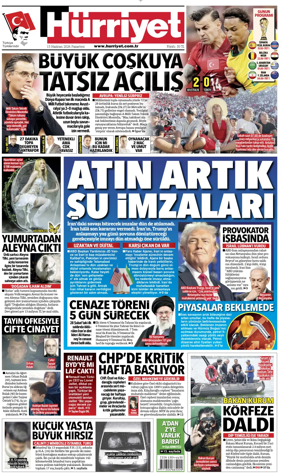 Cover of Hurriyet