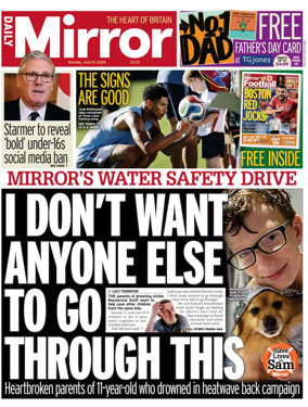 Cover of Daily Mirror