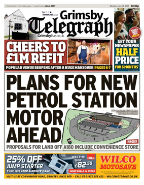 Cover of Grimsby Telegraph