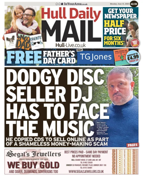 Cover of Hull Daily Mail