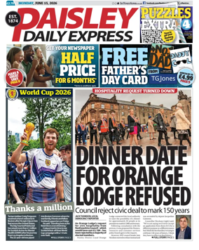 Cover of Paisley Daily Express
