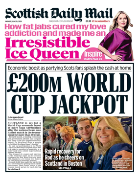 Cover of Scottish Daily Mail