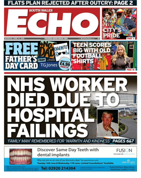 Cover of South Wales Echo