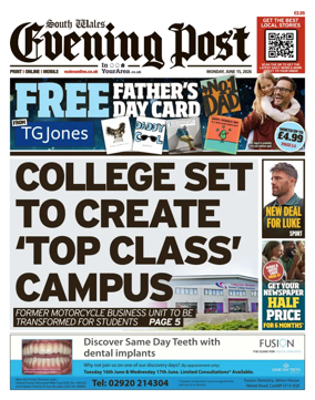 Cover of South Wales Evening Post