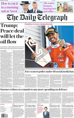 Cover of The Daily Telegraph