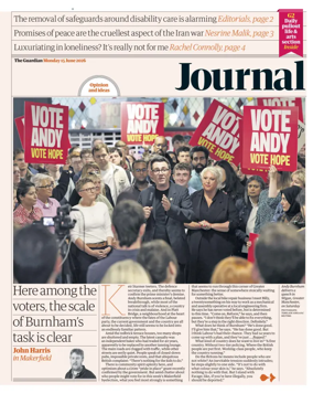 Cover of The Guardian e-paper Journal