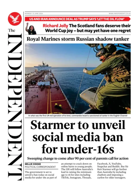 Cover of The Independent