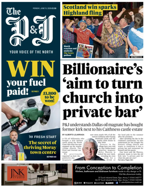 Cover of The Press and Journal (Inverness Highlands and Islands)