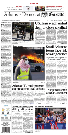 Cover of Arkansas Democrat-Gazette