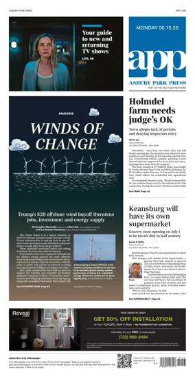 Cover of Asbury Park Press