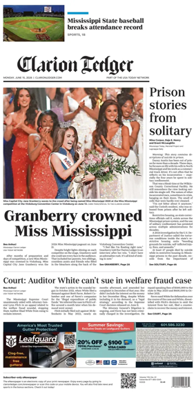 Cover of Clarion Ledger
