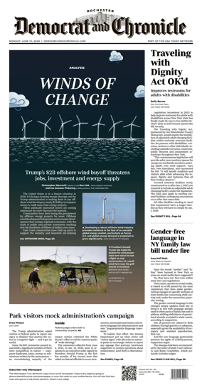 Cover of Democrat and Chronicle