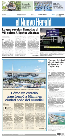 Cover of El Nuevo Herald