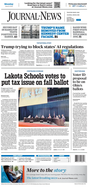 Cover of Hamilton Journal News