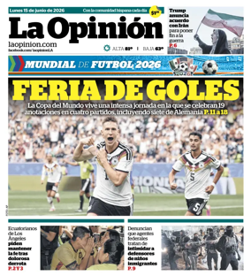 Cover of La Opinion
