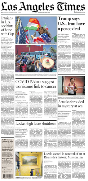 Cover of Los Angeles Times