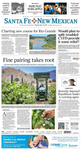 Cover of Santa Fe New Mexican