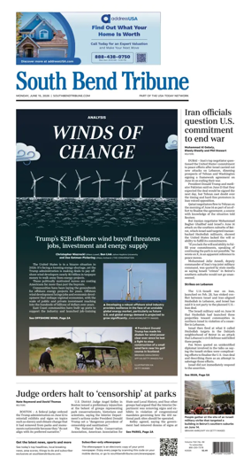 Cover of South Bend Tribune