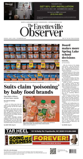 Cover of The Fayetteville Observer