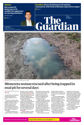 Cover of The Guardian (USA)