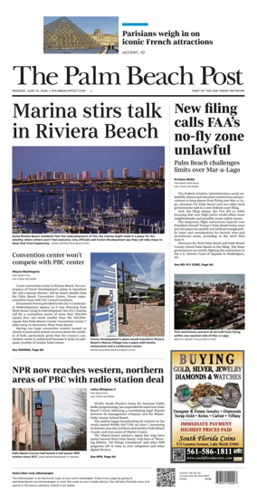 Cover of The Palm Beach Post