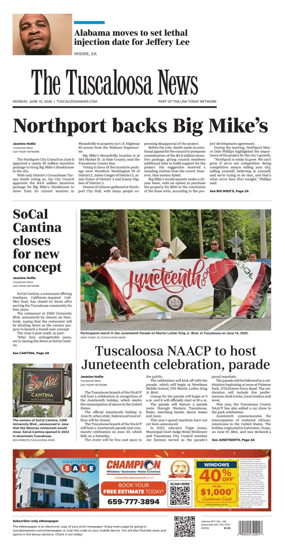 Cover of The Tuscaloosa News