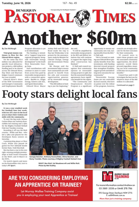 Cover of Deniliquin Pastoral Times