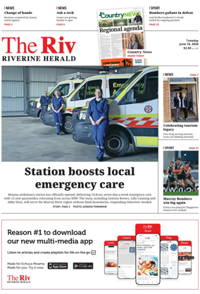 Cover of The Riverine Herald