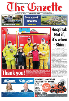 Cover of Warragul & Drouin Gazette