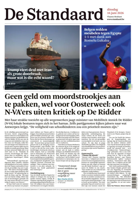 Cover of De Standaard