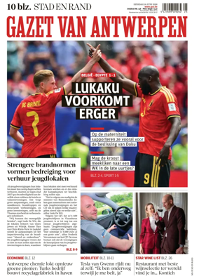 Cover of Gazet van Antwerpen Stad en Rand