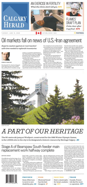 Cover of Calgary Herald