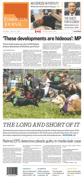 Cover of Edmonton Journal
